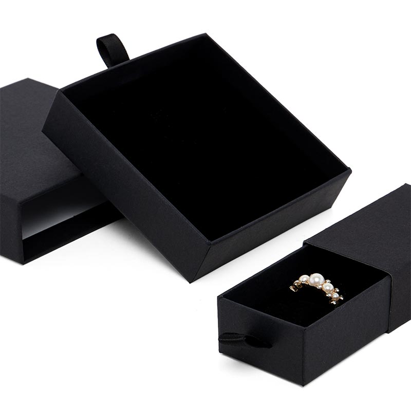 Satin-Pull Jewelry Boxes, detail view