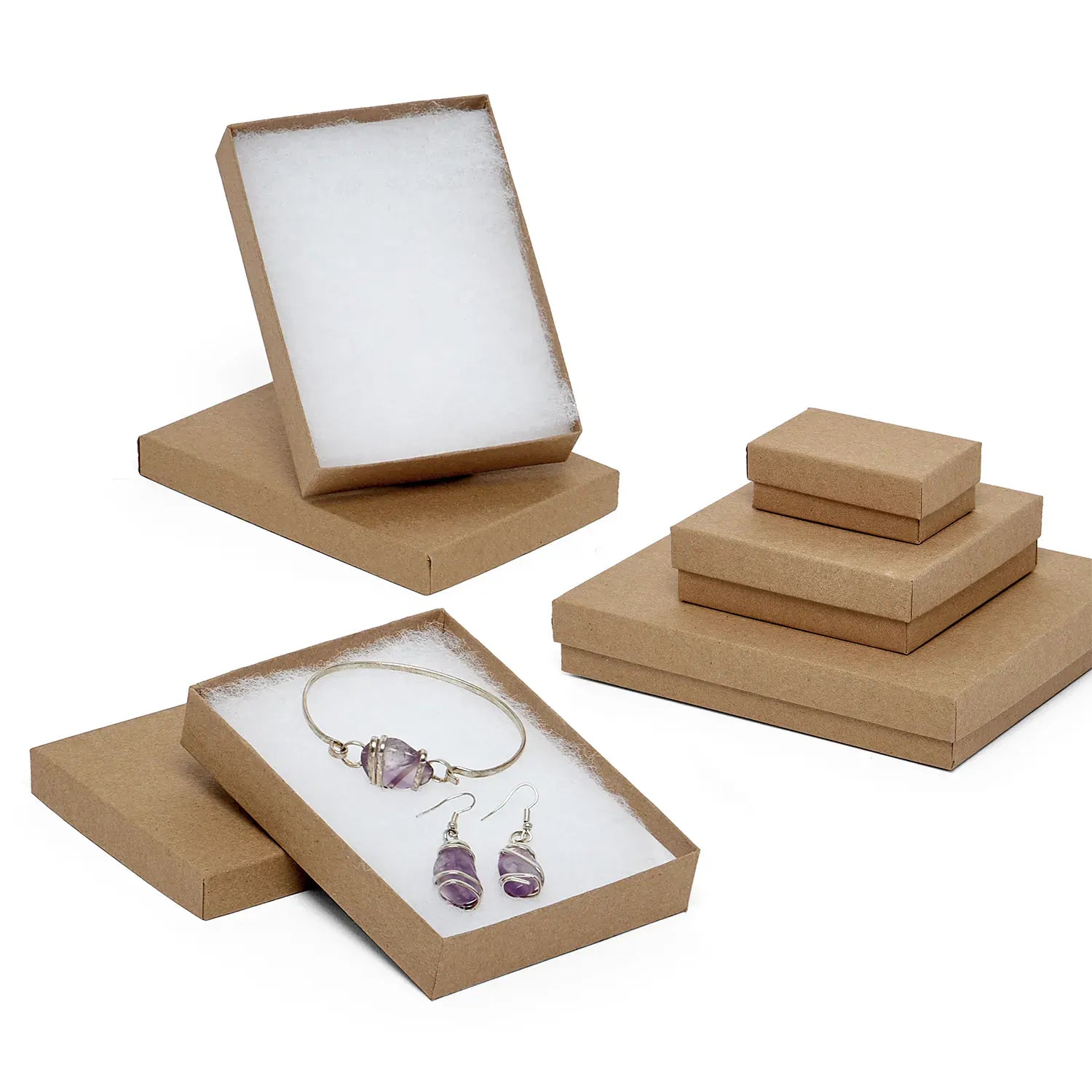 Natural Kraft Jewelry Boxes